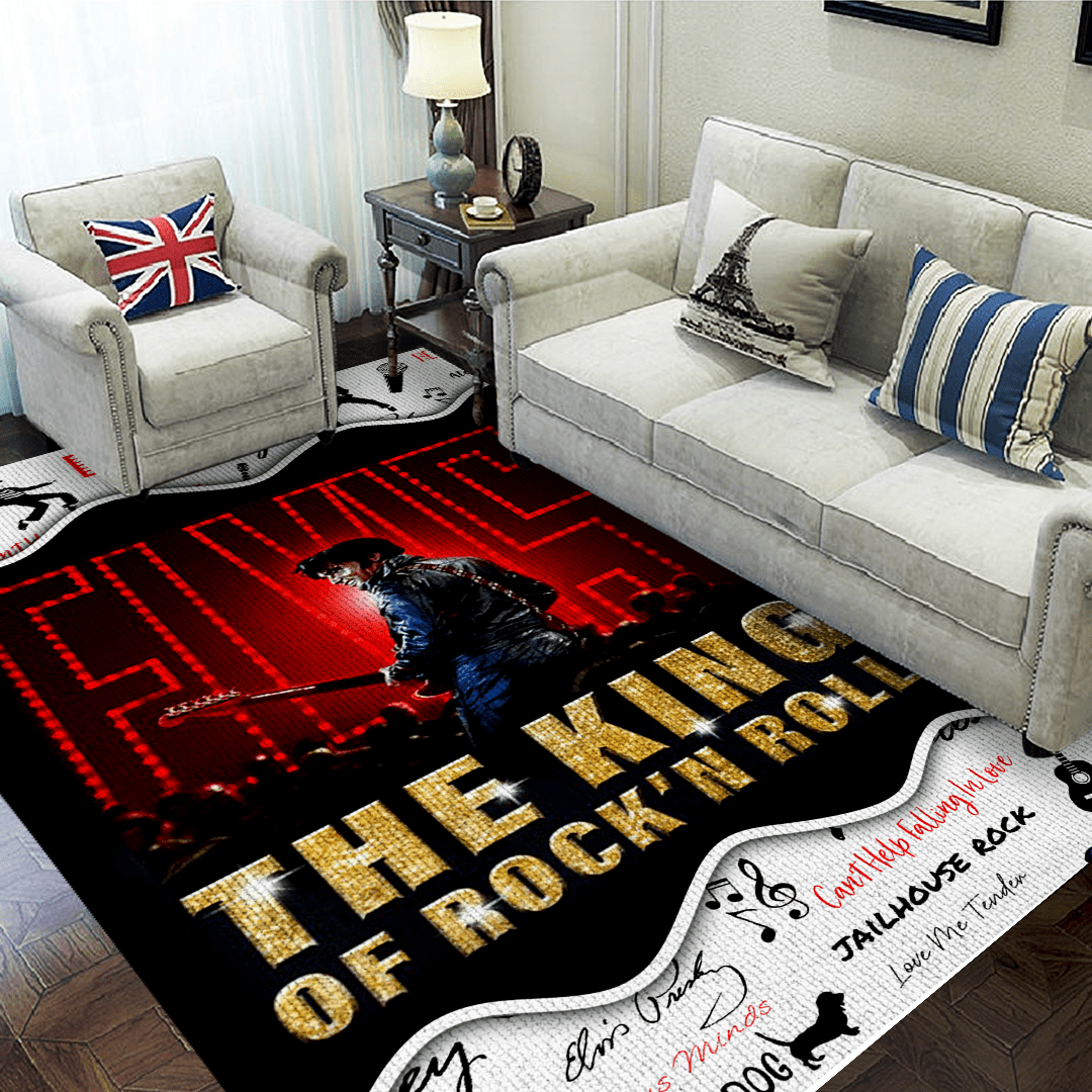 Elvis-Presley-Rectangular-Rug-Floor-Decor-GRR1150 Elvis Presley Rectangular Rug Floor Decor GRR1150