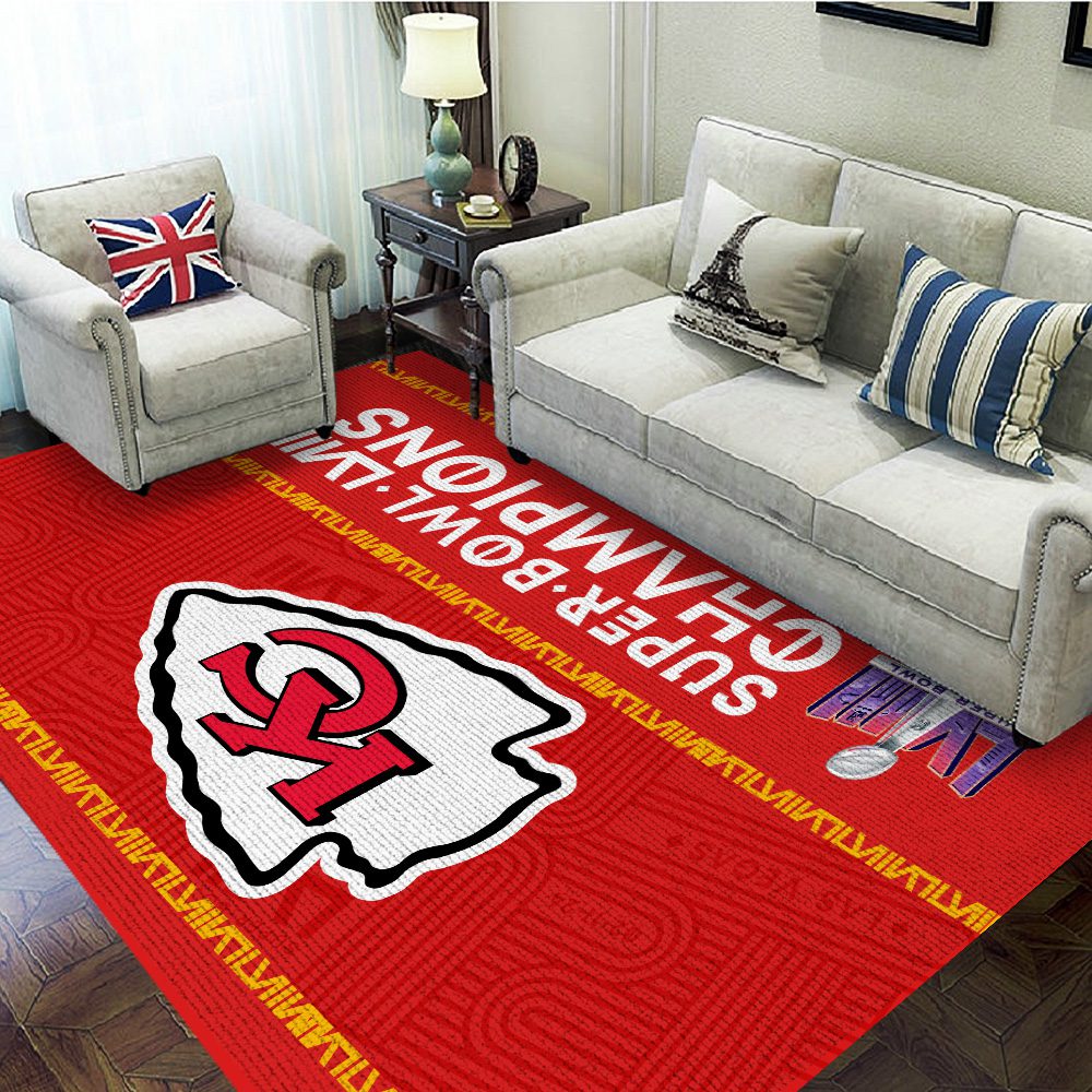 Kansas-City-Chiefs-Rectangular-Rug-Floor-Decor-GRR1110 Kansas City Chiefs Rectangular Rug Floor Decor GRR1110