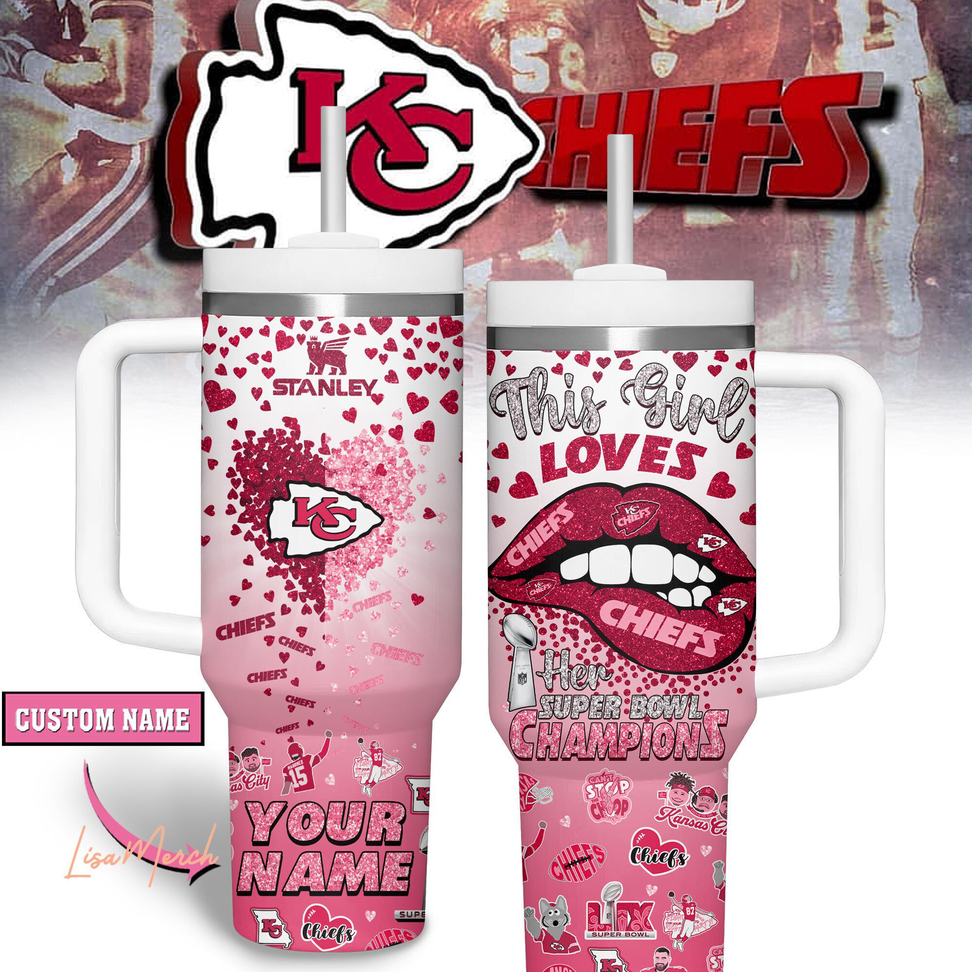 Kansas-City-Chiefs-Super-Bowl-Champs-LIX-2025-40Oz-Tumbler-Pink Kansas City Chiefs Super Bowl Champs LIX 2025 40Oz Tumbler - Pink