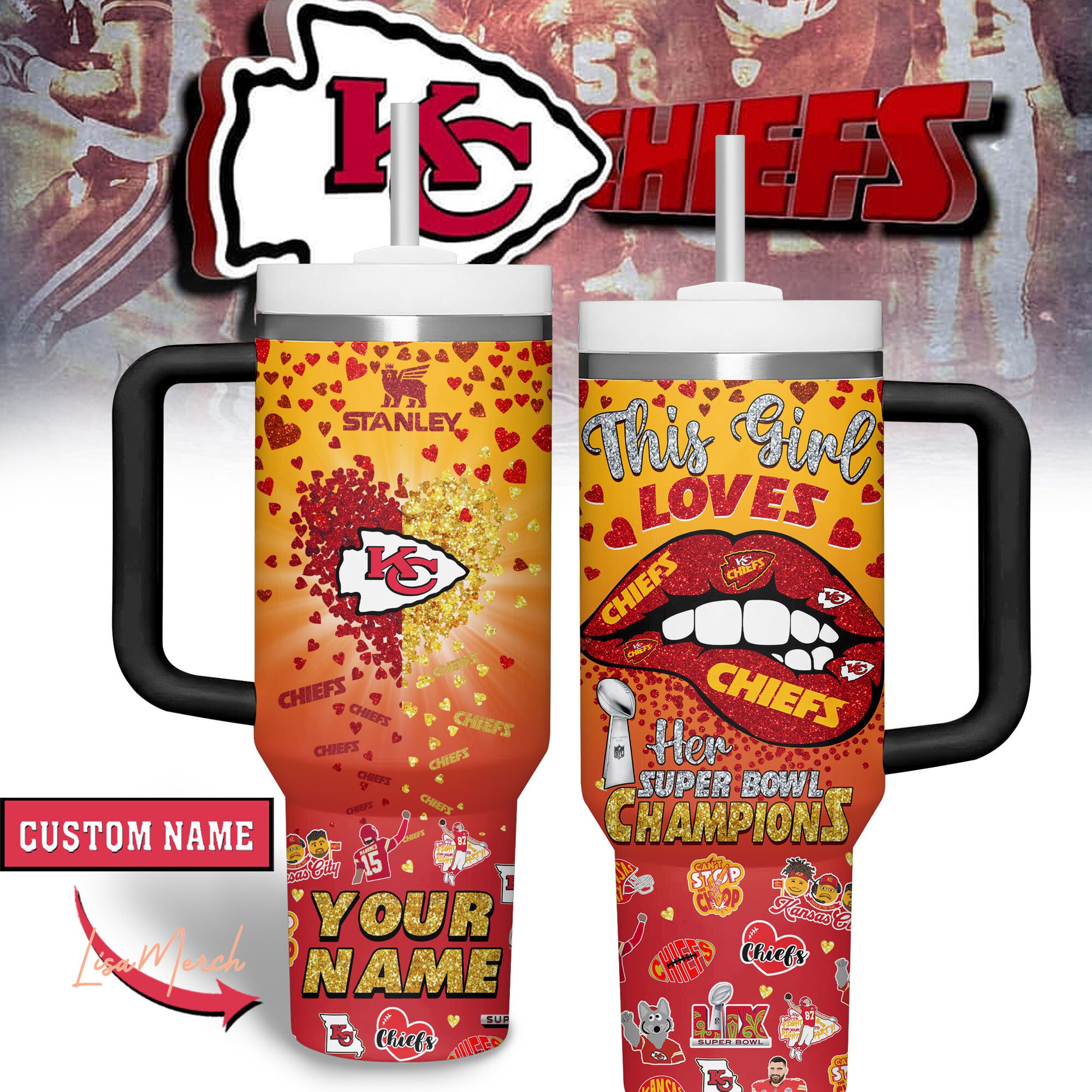 Kansas-City-Chiefs-Super-Bowl-Champs-LIX-2025-Premium-Tumbler-40Oz Kansas City Chiefs Super Bowl Champs LIX 2025 Premium Tumbler 40Oz