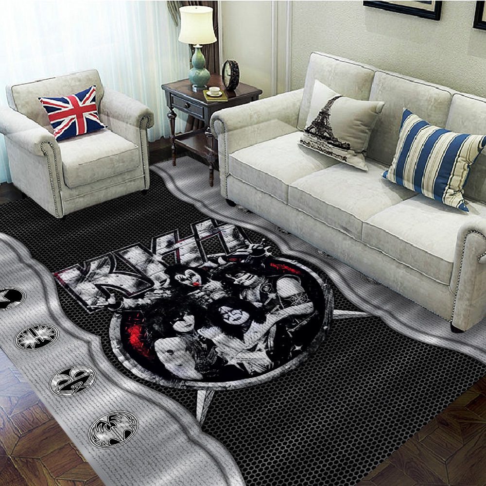 Kiss-Band-Rectangular-Rug-Floor-Decor-GRR1126 Kiss Band Rectangular Rug Floor Decor GRR1126