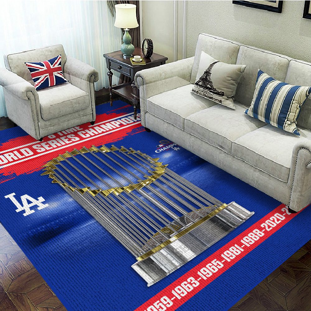 Los-Angeles-Dodgers-Rectangular-Rug-Floor-Decor-GRR1052 Los Angeles Dodgers Rectangular Rug Floor Decor GRR1052