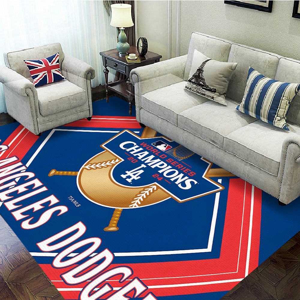 Los-Angeles-Dodgers-Rectangular-Rug-Floor-Decor-GRR1053 Los Angeles Dodgers Rectangular Rug Floor Decor GRR1053