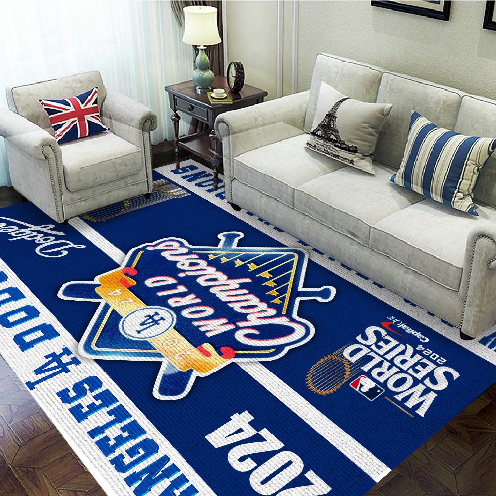 Los-Angeles-Dodgers-Rectangular-Rug-Floor-Decor-GRR1056 Los Angeles Dodgers Rectangular Rug Floor Decor GRR1056