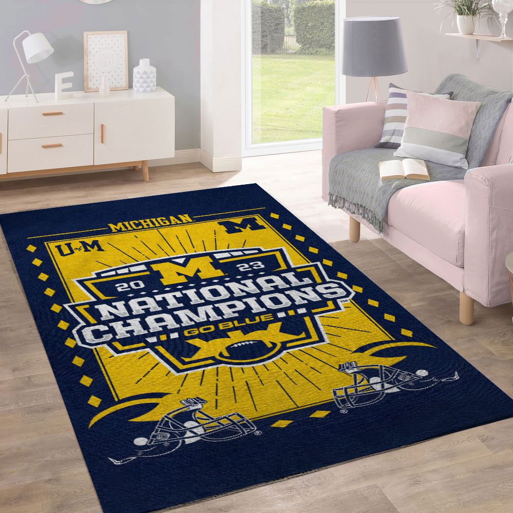 Michigan-Wolverines-Football-Rectangular-Rug-Floor-Decor-GRR1121-1