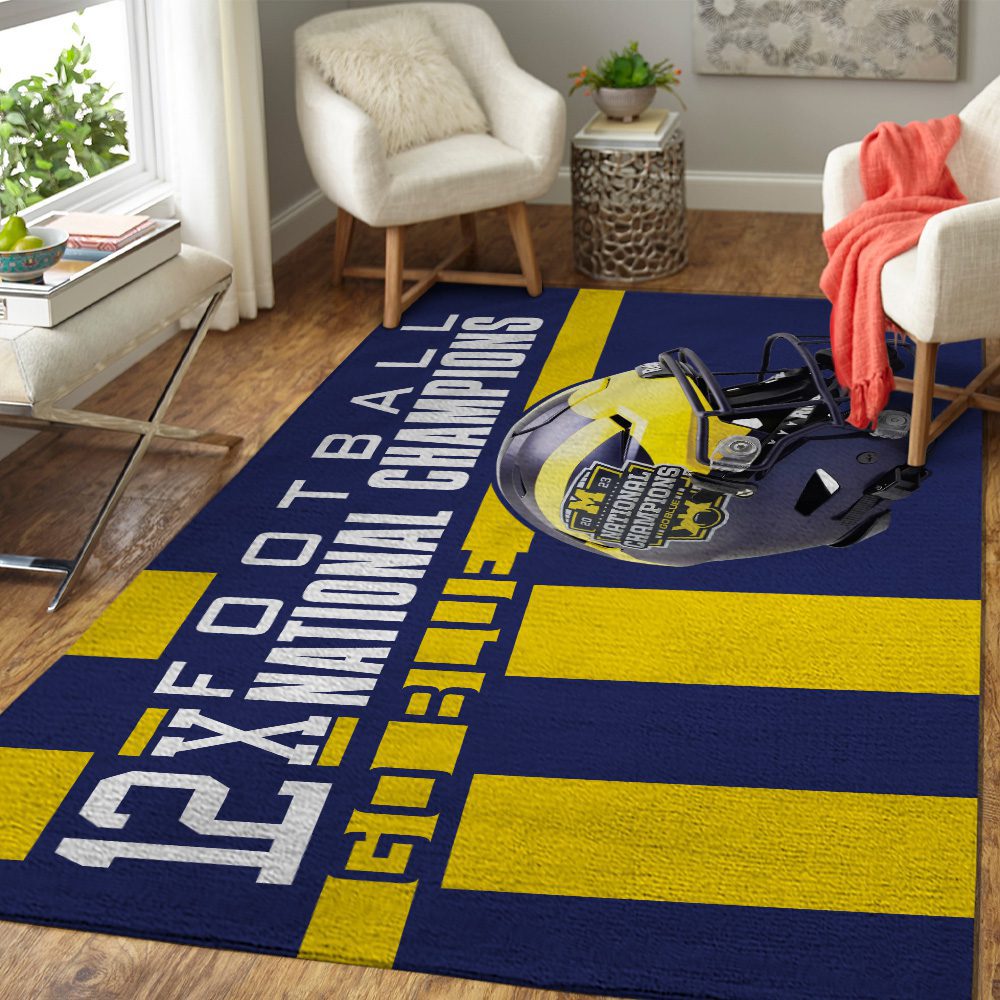 Michigan-Wolverines-Football-Rectangular-Rug-Floor-Decor-GRR1122-2
