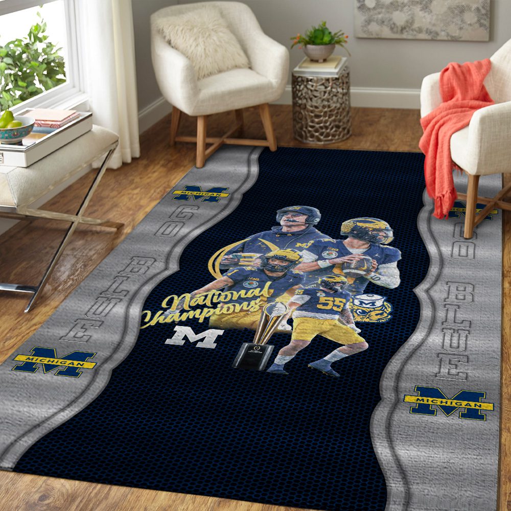 Michigan-Wolverines-Football-Rectangular-Rug-Floor-Decor-GRR1123-1
