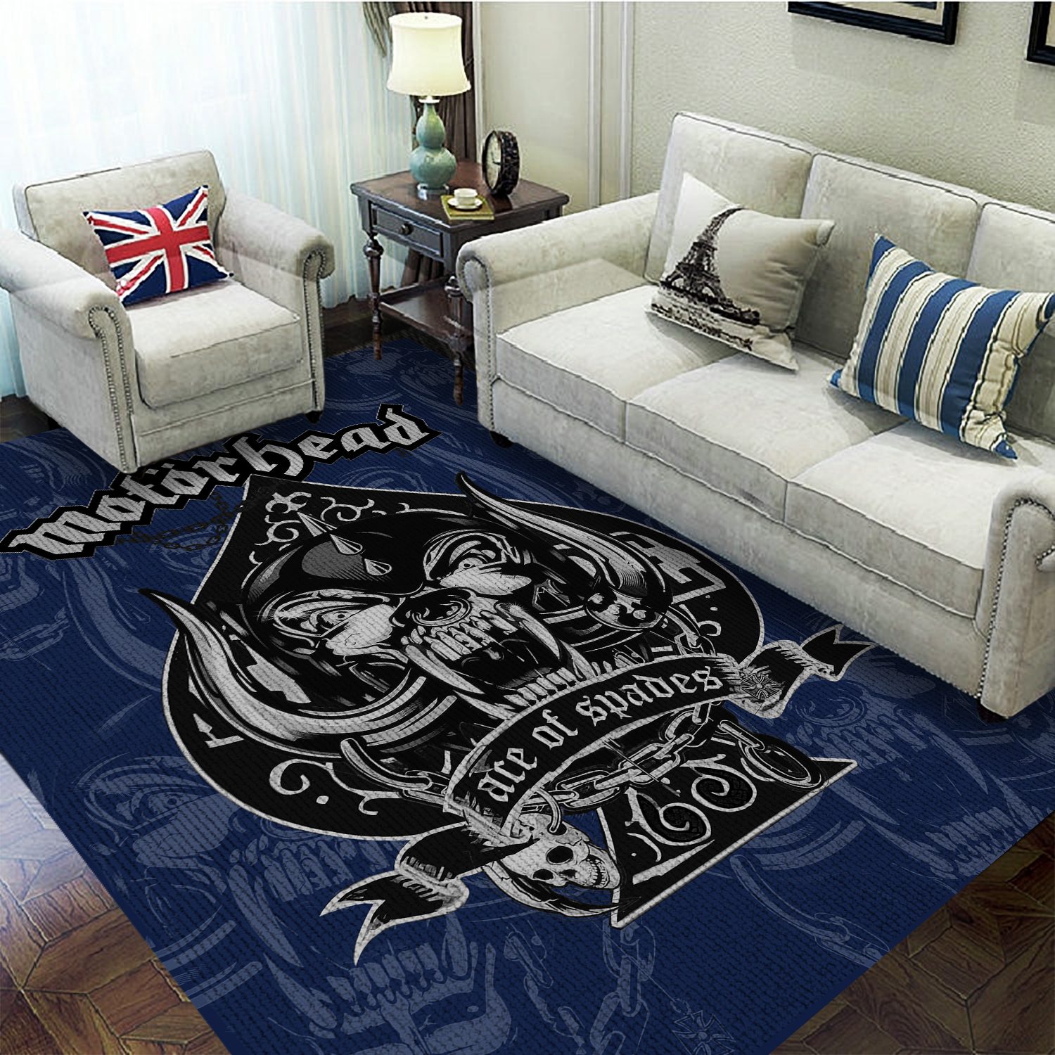 Motorhead-Band-Rectangular-Rug-Floor-Decor-GRR1085 Motörhead Band Rectangular Rug Floor Decor GRR1085