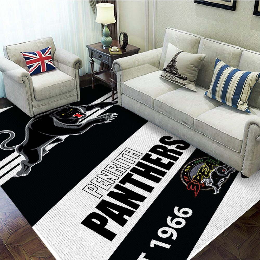 Penrith-Panthers-Rectangular-Rug-Floor-Decor-GRR1135 Penrith Panthers Rectangular Rug Floor Decor GRR1135
