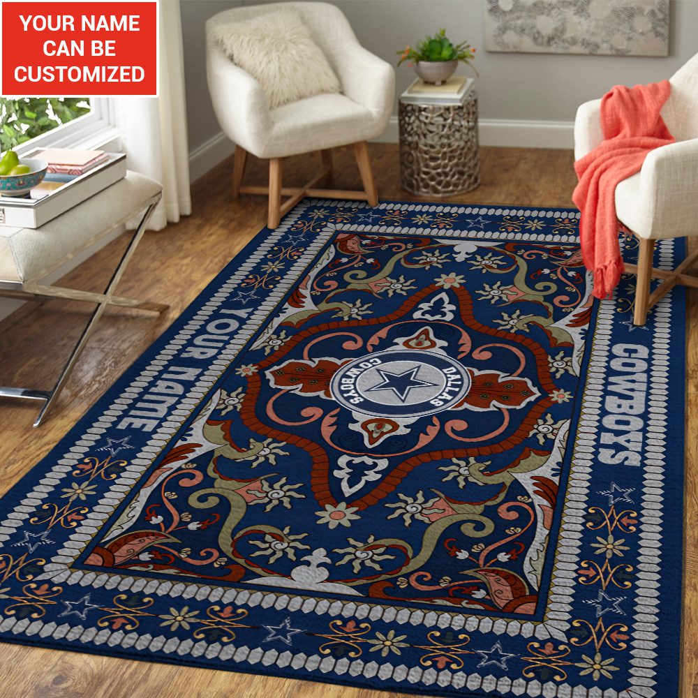 Personalized-Dallas-Cowboys-Rectangular-Rug-Floor-Decor-GRR1063-2