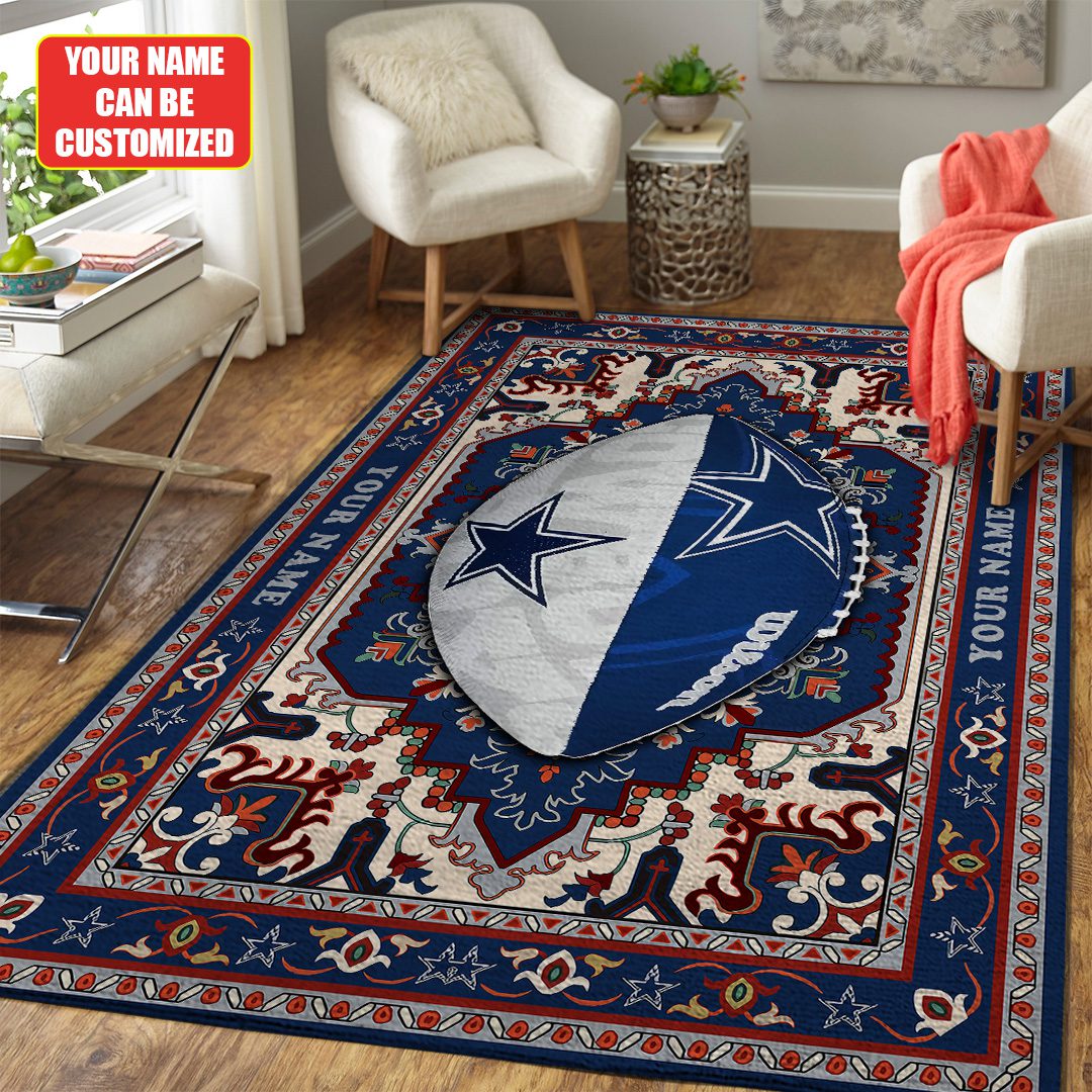 Personalized-Dallas-Cowboys-Rectangular-Rug-Floor-Decor-GRR1064-1