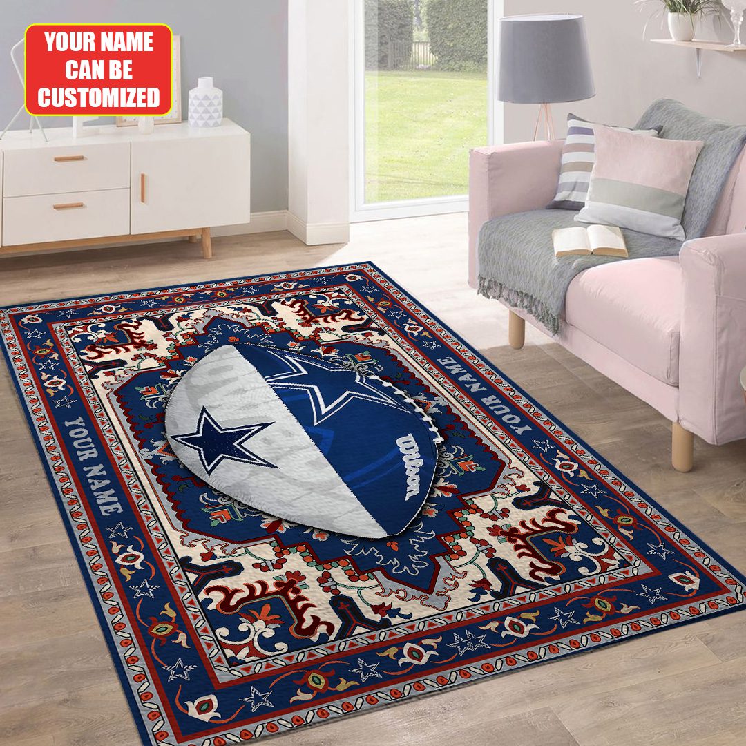 Personalized-Dallas-Cowboys-Rectangular-Rug-Floor-Decor-GRR1064-2