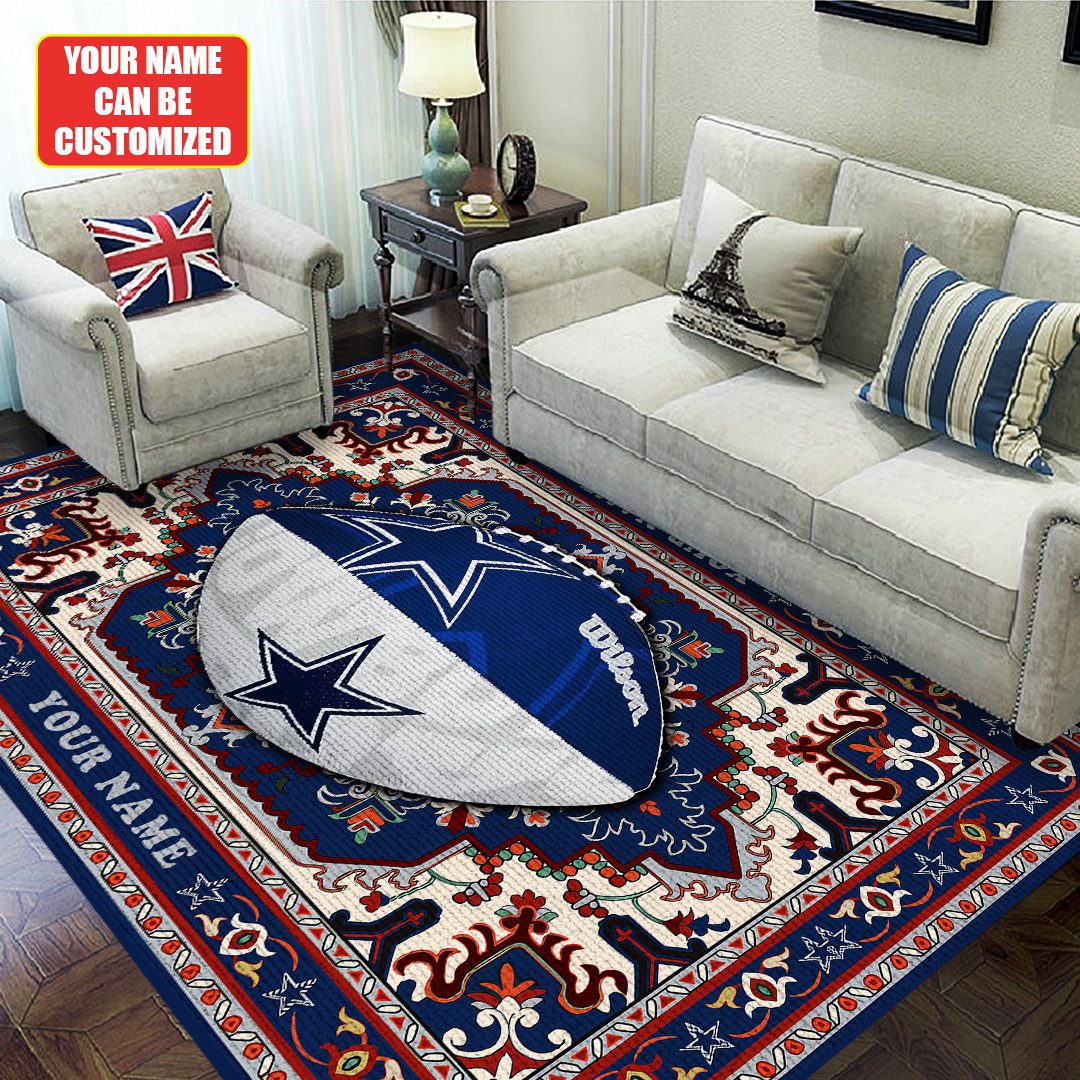 Personalized-Dallas-Cowboys-Rectangular-Rug-Floor-Decor-GRR1064 Personalized Dallas Cowboys Rectangular Rug Floor Decor GRR1064