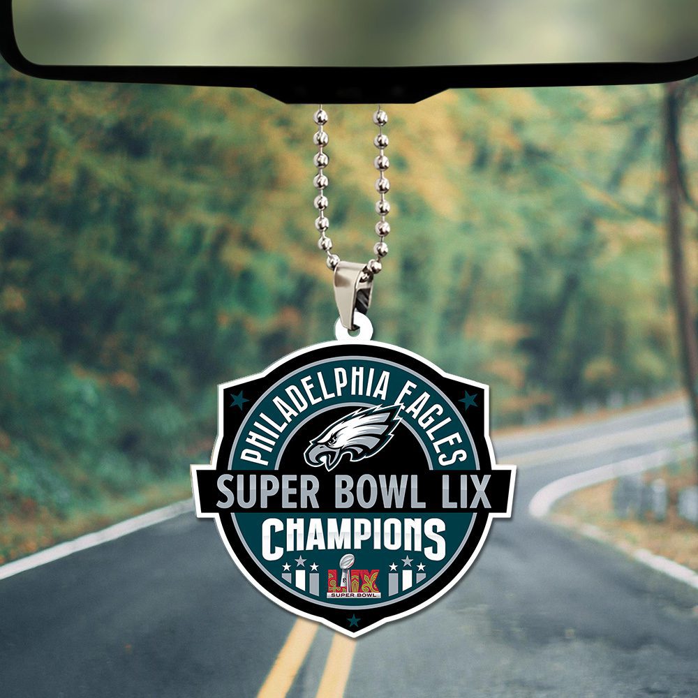 Philadelphia-Eagles-Honor-Champion-Super-Bowl-LIX-2025-Custom-Shape-2-sided-Acrylic-Car-Ornament-ESB1011-1