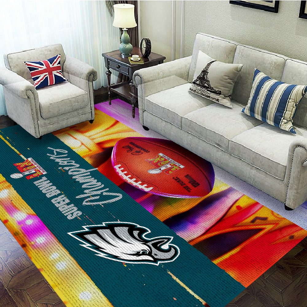 Philadelphia-Eagles-Rectangular-Rug-Floor-Decor-GRR1007 Philadelphia Eagles Rectangular Rug Floor Decor GRR1007