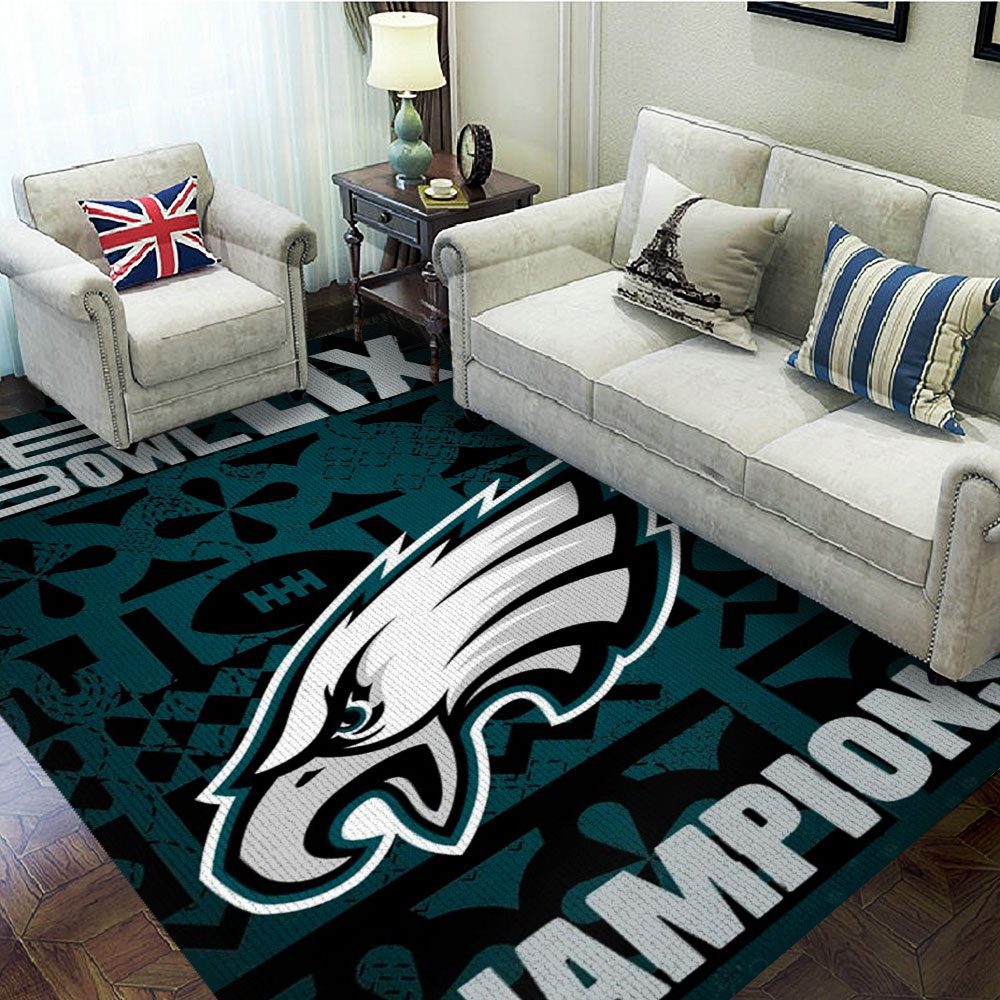 Philadelphia-Eagles-Rectangular-Rug-Floor-Decor-GRR1012 Philadelphia Eagles Rectangular Rug Floor Decor GRR1012