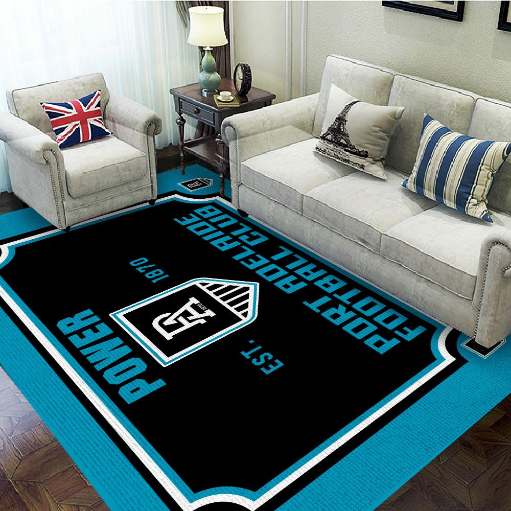 Port-Adelaide-FC-Rectangular-Rug-Floor-Decor-GRR1145 Port Adelaide FC Rectangular Rug Floor Decor GRR1145