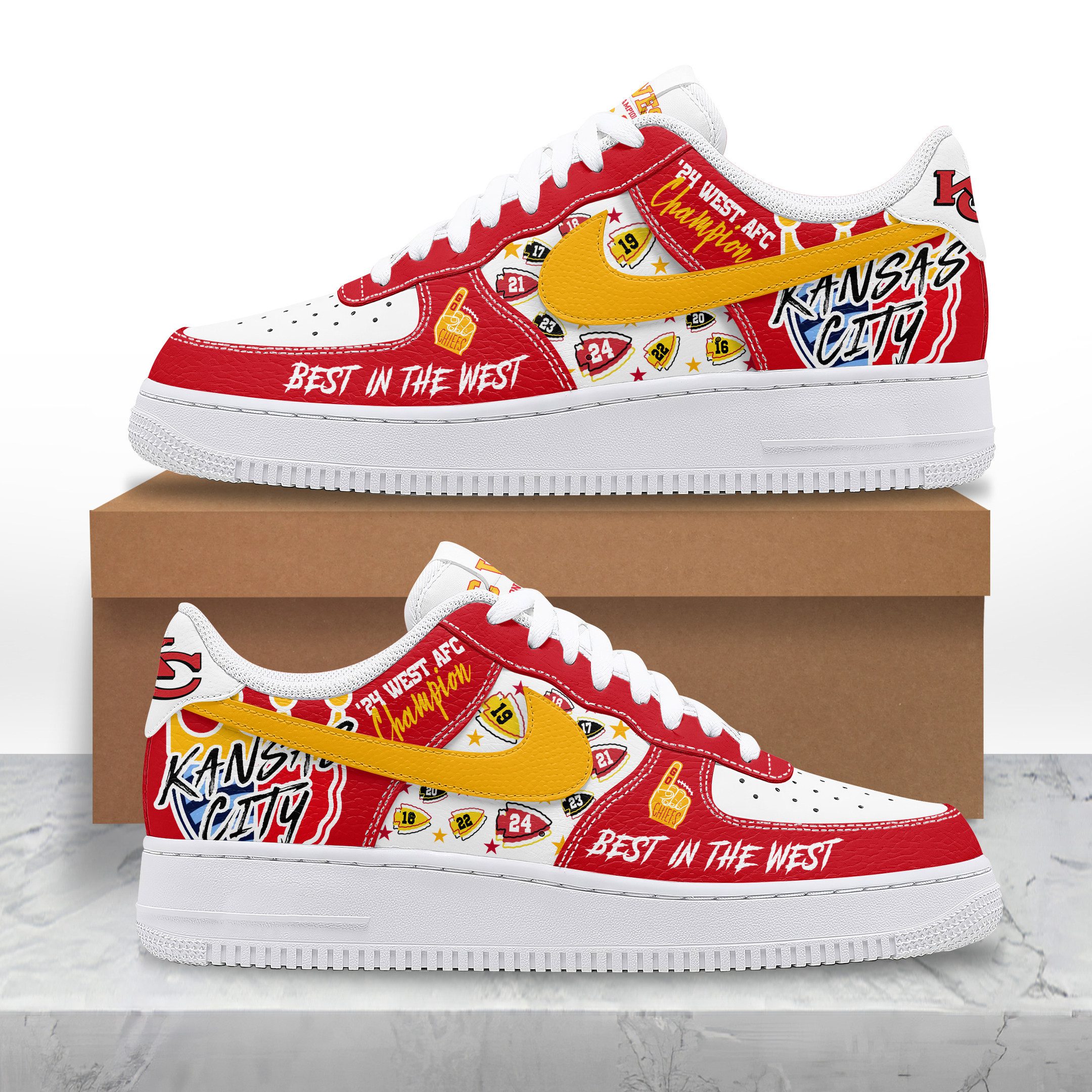 Premium-Kansas-City-Chiefs-Super-Bowl-Champs-LIX-2025-AF1-Sneaker Premium Kansas City Chiefs Super Bowl Champs LIX 2025 AF1 Sneaker