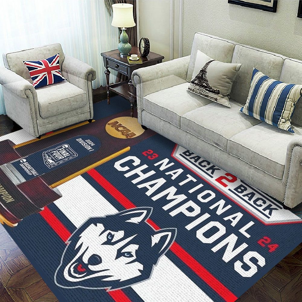UConn-Huskies-Mens-Basketball-Rectangular-Rug-Floor-Decor-GRR1089 UConn Huskies Men's Basketball Rectangular Rug Floor Decor GRR1089