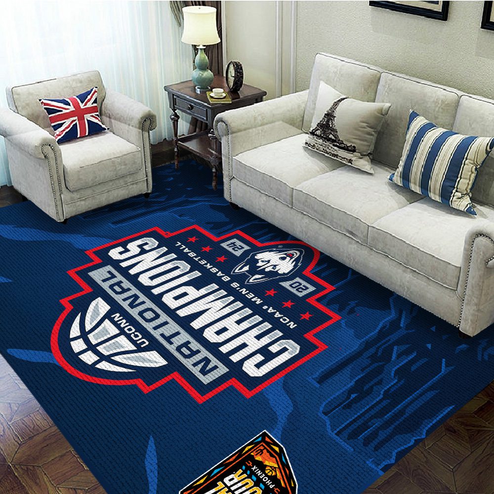 UConn-Huskies-Mens-Basketball-Rectangular-Rug-Floor-Decor-GRR1091 UConn Huskies Men's Basketball Rectangular Rug Floor Decor GRR1091