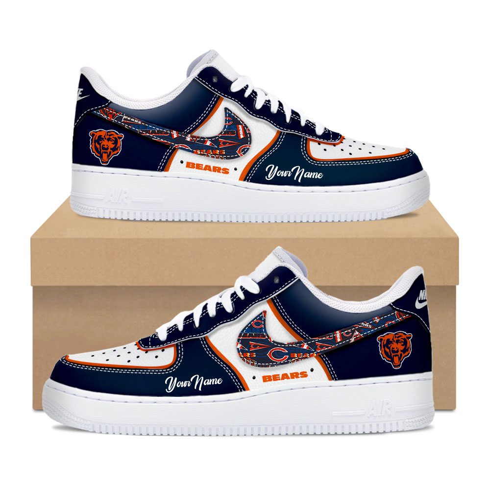 Chicago Bears Personalized Air Force 1 Shoes AF1 Limited Sneakers Custom Name WAF10303 Chicago Bears Personalized Air Force 1 Shoes AF1 Limited Sneakers Custom Name WAF10303