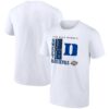 Duke Blue Devils 2025 NCAA Women's Basketball Tournament March Madness Sweet 16 No Look Pass T-Shirt - White