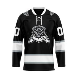 ECHL Greenville Swamp Rabbits Personalized Kings Lace Hockey Jersey