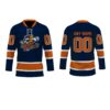 ECHL Greenville Swamp Rabbits Personalized Navy Lace Hockey Jersey