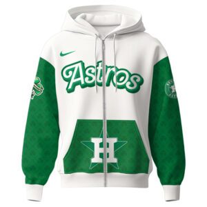 Houston Astros MLB x St. Patrick's Day Limited Edition Performance Zip Hoodie 2025