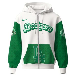 Los Angeles Dodgers MLB x St. Patrick's Day Limited Edition Performance Zip Hoodie 2025