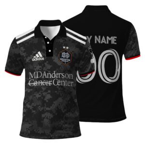 MLS Houston Dynamo FC 2023 Away The Bayou City Custom Polo Shirt Golf Shirt