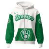 Milwaukee Brewers MLB x St. Patrick's Day Limited Edition Performance Zip Hoodie 2025