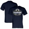Mount St. Mary's Mountaineers Blue 84 Unisex 2025 MAAC Men's Basketball Conference Tournament Champions T-Shirt - Navy