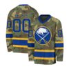 NHL Buffalo Sabres Special Camo Design V-neck Hockey Jersey FHJ302