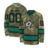 NHL Dallas Stars Special Camo Design V-neck Hockey Jersey FHJ302