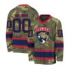 NHL Florida Panthers Special Camo Design V-neck Hockey Jersey FHJ302