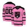 NHL Los Angeles Kings Special Pink V-neck Hockey Jersey FHJ301