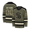 NHL Seattle Kraken Special Camo V-neck Hockey Jersey FHJ301