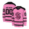 NHL Seattle Kraken Special Pink V-neck Hockey Jersey FHJ301