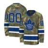 NHL Toronto Maple Leafs Special Camo Design V-neck Hockey Jersey FHJ302