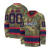 NHL Washington Capitals Special Camo Design V-neck Hockey Jersey FHJ302