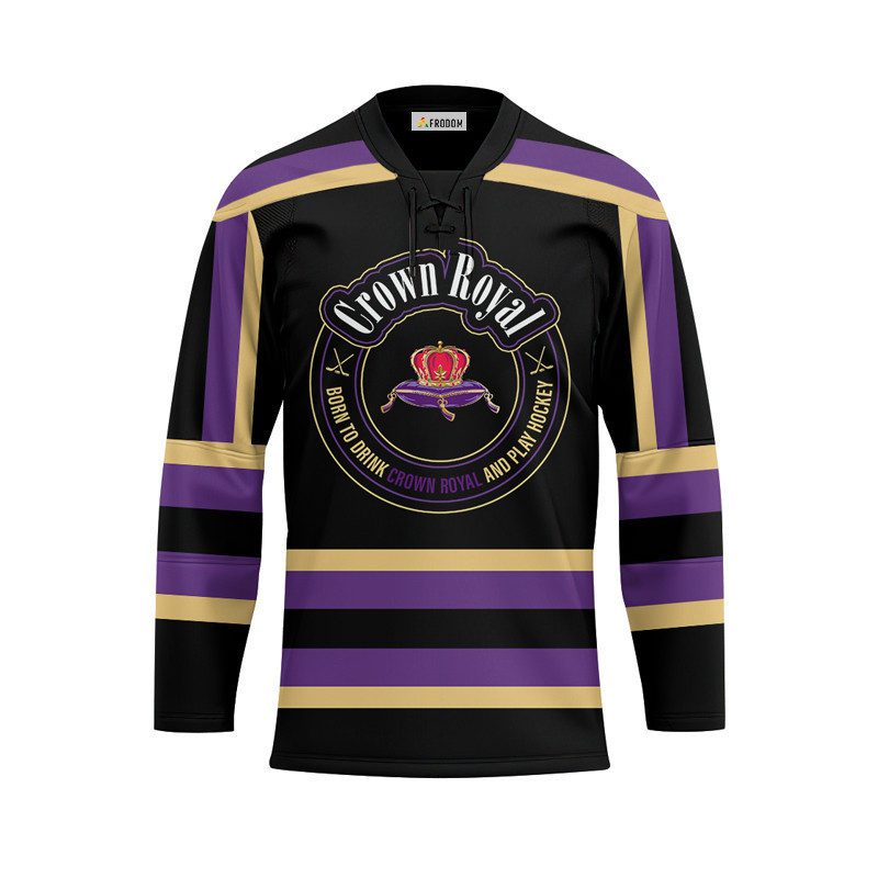 Personalized-Black-Born-To-Drink-Crown-Royal-and-Play-Lace-Hockey-Jersey-1