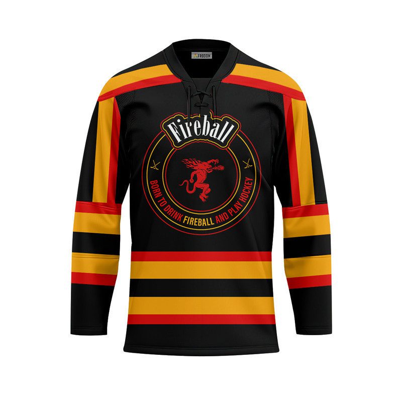 Personalized-Black-Born-To-Drink-Fireball-Whiskey-and-Play-Lace-Hockey-Jersey-1