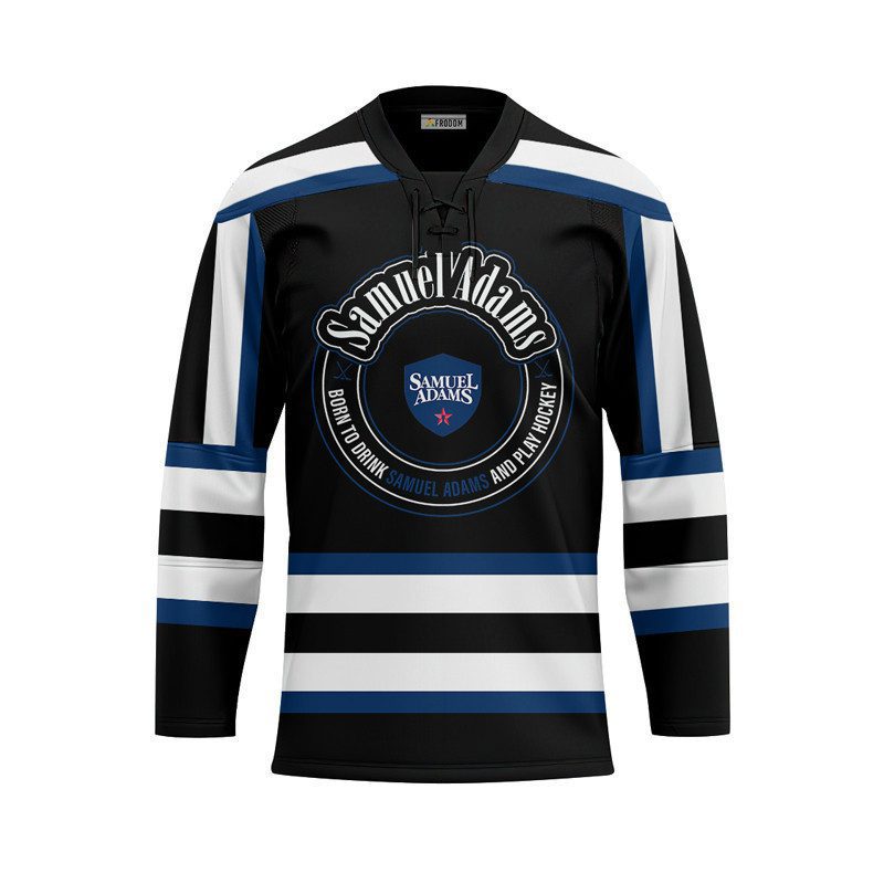 Personalized-Black-Born-To-Drink-Samuel-Adams-and-Play-Lace-Hockey-Jersey-1