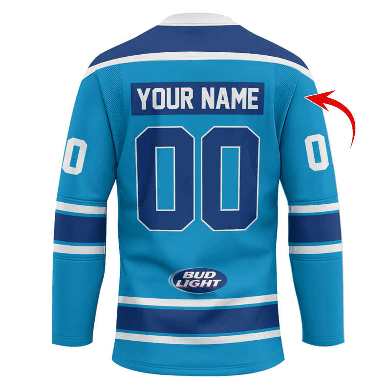 Personalized-Born-To-Drink-Bud-Light-and-Play-Lace-Hockey-Jersey-2