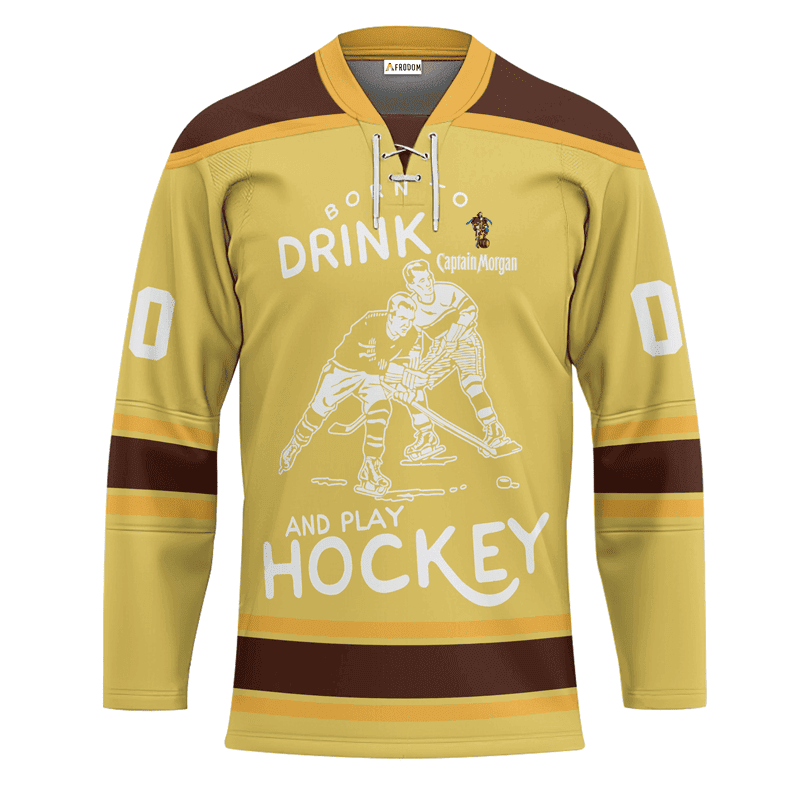 Personalized-Born-To-Drink-Captain-Morgan-and-Play-Lace-Hockey-Jersey-1