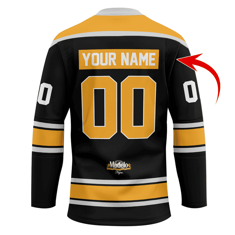 Personalized-Born-To-Drink-Modelo-Beer-and-Play-Lace-Hockey-Jersey-2