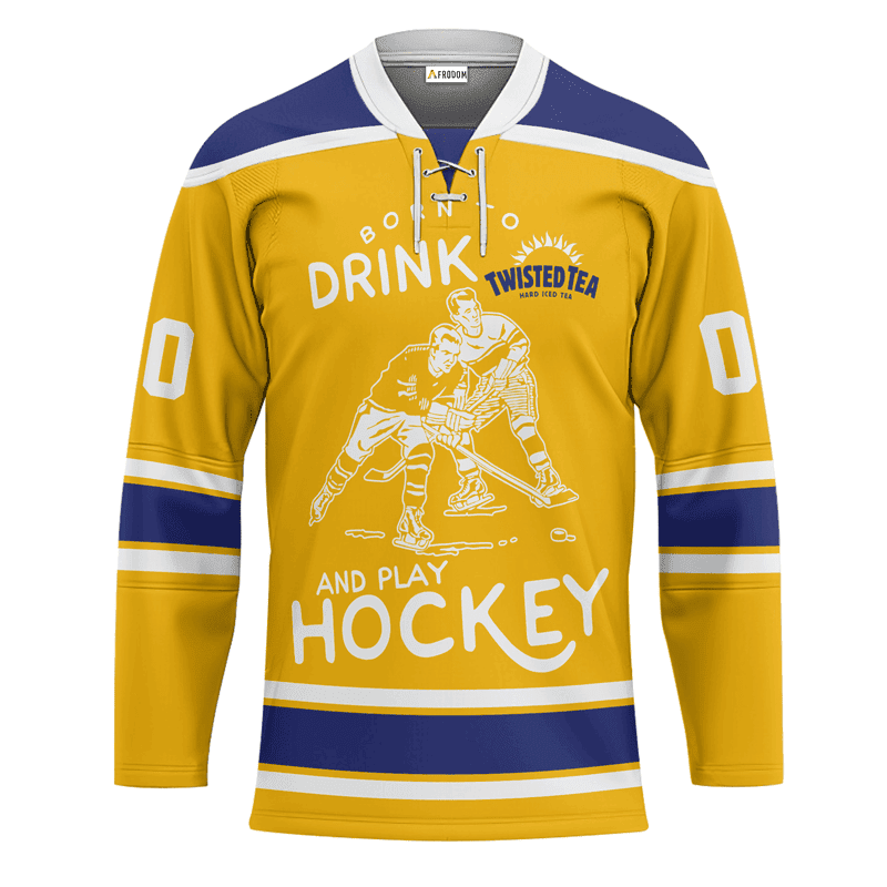 Personalized-Born-To-Drink-Twisted-Tea-and-Play-Lace-Hockey-Jersey-1