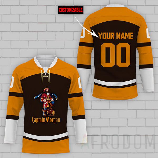 Personalized-Captain-Morgan-Lace-Hockey-Jersey Personalized Captain Morgan Lace Hockey Jersey