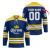 Personalized Corona Extra Blue Lace Hockey Jersey